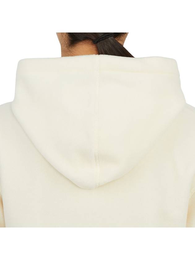 Serif Embroidered Logo Hoodie Cream - SPORTY & RICH - BALAAN 8