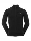 Regular Fit Brushed Fleece Zip-up Jacket Black - LACOSTE - BALAAN 2