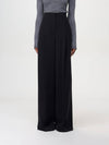 Lino Triacetate Wide Pants Black - MAX MARA - BALAAN 2