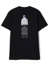 Archivio Project Lino Watro Cotton Jersey Short Sleeve T-Shirt Black - STONE ISLAND - BALAAN 3