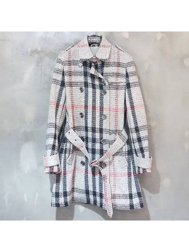 3777272 Brit line 100 wool check coat - BURBERRY - BALAAN 1