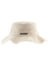 Le Bob Artichaut Bucket Hat Off White - JACQUEMUS - BALAAN.