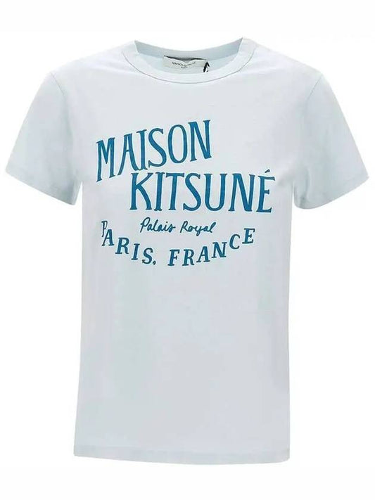 Palais Royal Classic Short Sleeve T-Shirt Grey Blue - MAISON KITSUNE - BALAAN 2