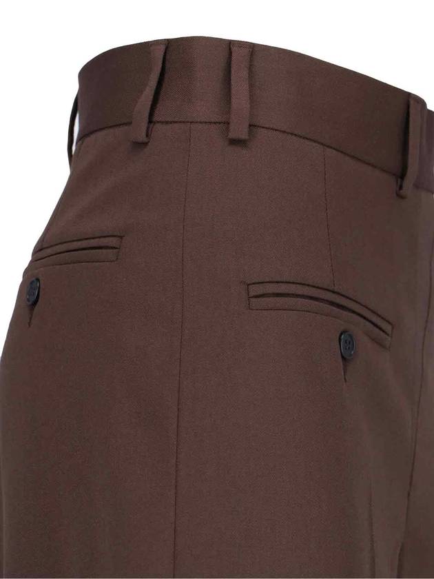 MM6 Maison Margiela Trousers Brown - MAISON MARGIELA - BALAAN 5