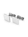 Square Diamond Head Cufflinks Silver - S.T. DUPONT - BALAAN.