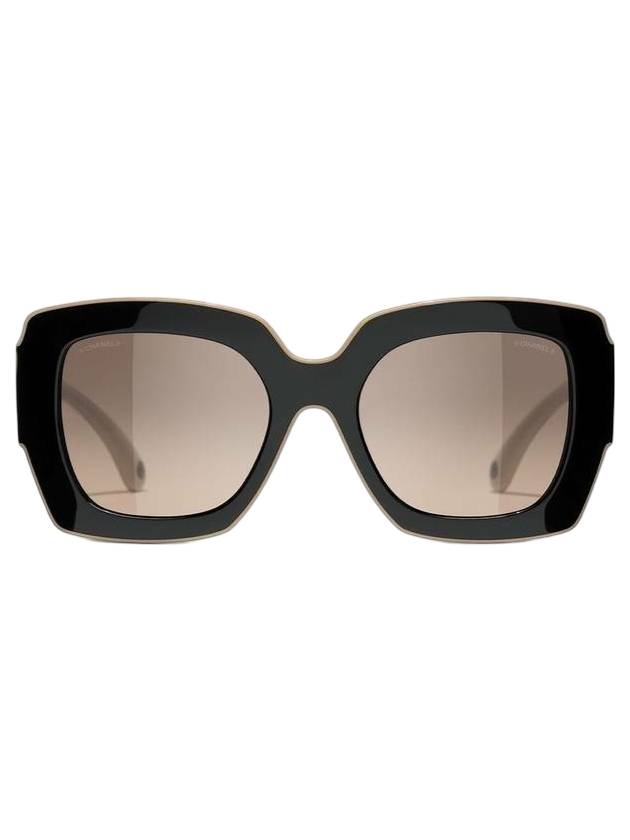 Eyewear Square Sunglasses Brown Black - CHANEL - BALAAN 1