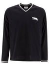 Flax Fox Long Sleeve T-Shirt Black - MAISON KITSUNE - BALAAN 2