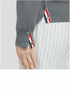 Milano Stitch 4-Bar Cardigan Medium Grey - THOM BROWNE - BALAAN 8