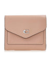 Win Small Leather Half Wallet Pink - COACH - BALAAN 1