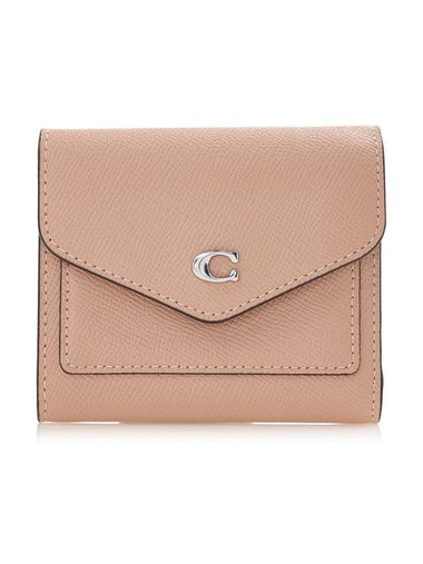 Win Small Leather Half Wallet Pink - COACH - BALAAN 1