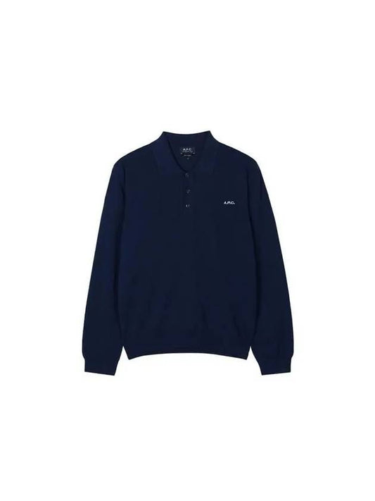 Men's Blaze Collar Ti Dark Navy COEZJH23292 IAK - A.P.C. - BALAAN 1