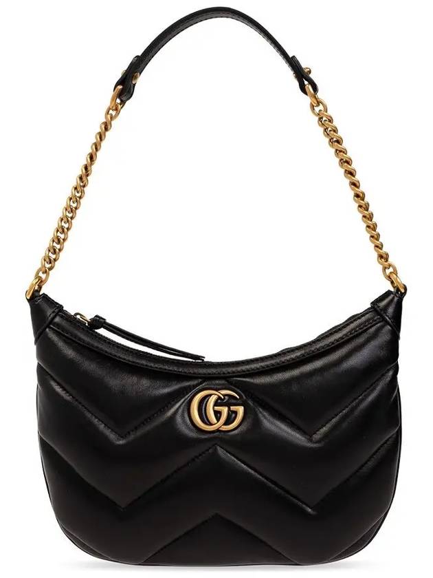 Marmont Small Leather Shoulder Bag Black - GUCCI - BALAAN 2