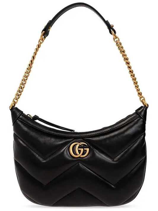 Marmont Small Leather Shoulder Bag Black - GUCCI - BALAAN 2