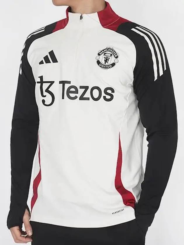 Manchester United Tiro 24 Training Long Sleeve T-Shirt White - ADIDAS - BALAAN 2