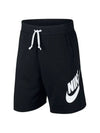 Sportswear French Terry Shorts Black - NIKE - BALAAN 5