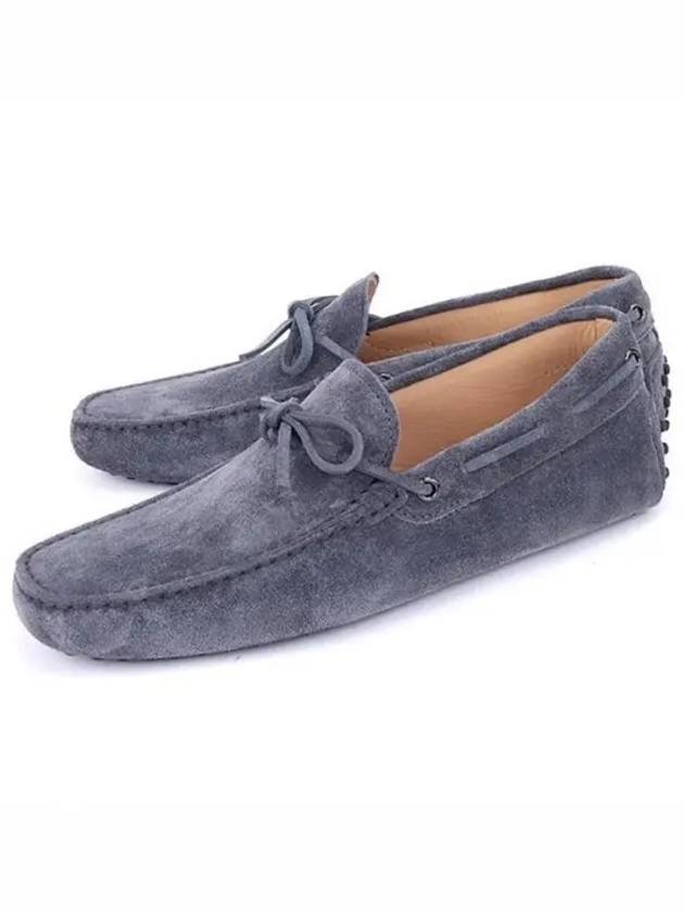 Men's Gommino Suede Driving Shoes Grey - TOD'S - BALAAN 2