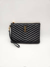 Daol Sangin Store Matelasse Clutch Black Small 379039 Condition A - SAINT LAURENT - BALAAN 2