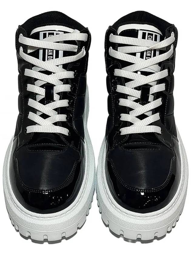 Quilted High Top Sneakers Black - DIOR - BALAAN 4