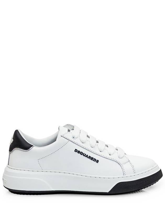 embossed logo leaf print sneakers SNW025401506948 - DSQUARED2 - BALAAN 2