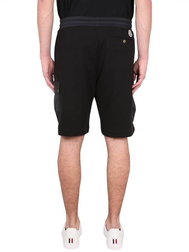 Drawstring Cargo Shorts Black - MONCLER - BALAAN 5