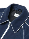 PIPED BLOUSON JACKET CORDUROY NAVY - ROLLING STUDIOS - BALAAN 3