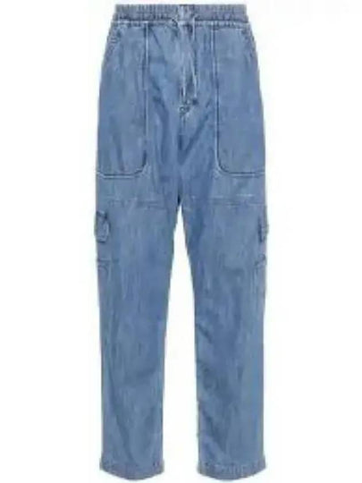 Drawstring Straight Pants Blue - ISABEL MARANT - BALAAN 2