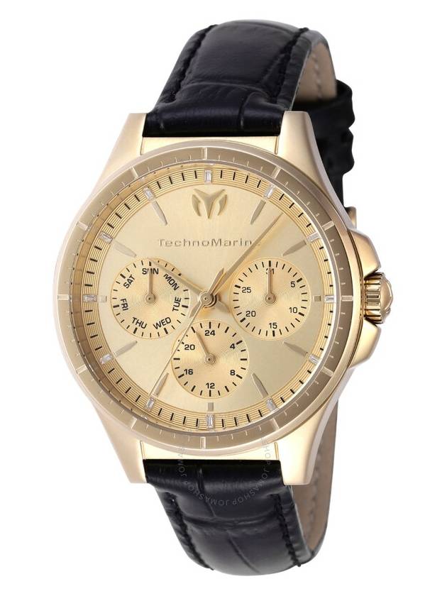 Technomarine MoonSun Quartz Gold Dial Unisex Watch TM-822060 - TECHNOMARINE - BALAAN 1