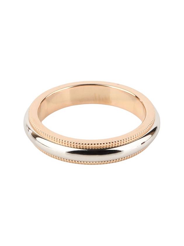 PT950 Milgrain Combi Ring 3 5MM No 6 34158 - TIFFANY & CO. - BALAAN 4