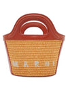 Rattan Micro Tropicalia Cross Bag Orange - MARNI - BALAAN 3