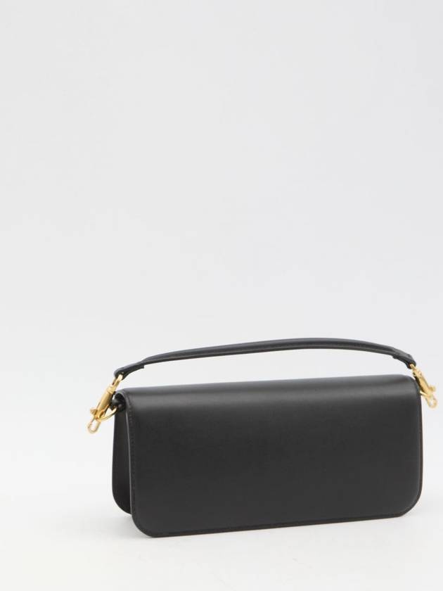 Loco Leather Shoulder Bag Black - VALENTINO - BALAAN 3