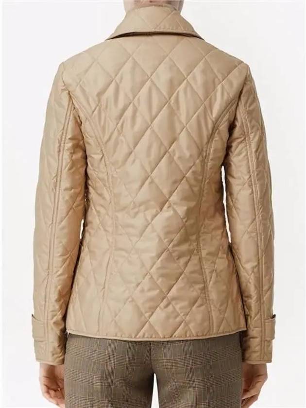 Diamond Quilted Thermoregulated Jacket New Chino Beige - BURBERRY - BALAAN 5