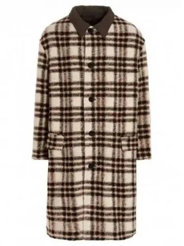 Men's Kinston Check Reversible Single Coat Ivory - ISABEL MARANT - BALAAN 2