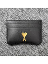 ADC Heart Stud Card Holder Black USL104AL00360015 - AMI - BALAAN 4