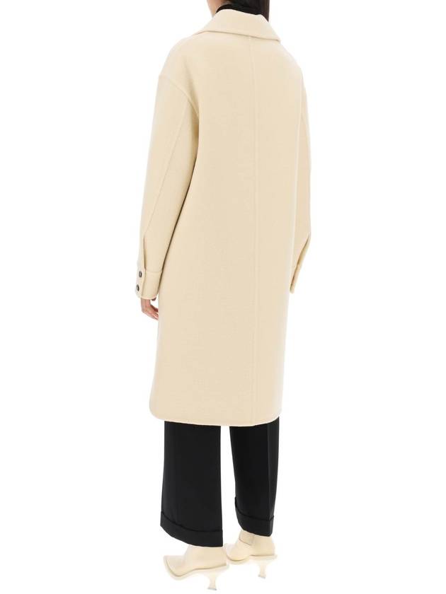 deconstructed coat in virgin wool - JIL SANDER - BALAAN 3