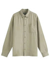 Mateo Logo Long Sleeve Shirt Khaki - A.P.C. - BALAAN 2