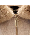 Women's Cashmere Mink Trimmed Oversized Coat Gray PLD222B885 I727 VR1 - FABIANA FILIPPI - BALAAN 7