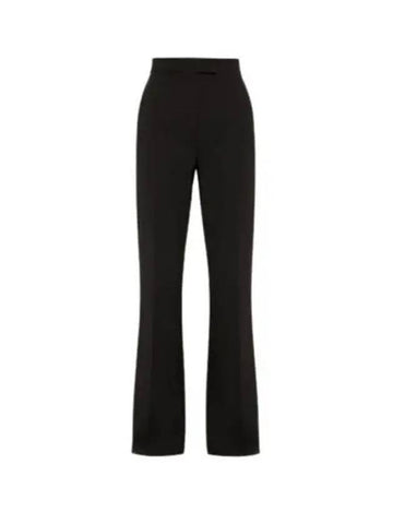 Norcia Viscose Straight Pants Black - MAX MARA - BALAAN 1