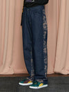 tie-dye block denim pants indigo - UNALLOYED - BALAAN 3