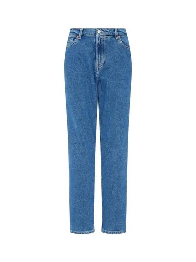 PS Women s Happy Logo Patch Straight Jeans Blue 271491 - PAUL SMITH - BALAAN 1