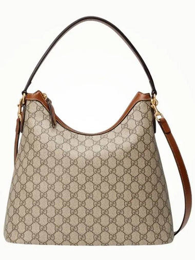 GG Supreme Hobo Shoulder Bag Beige - GUCCI - BALAAN 1