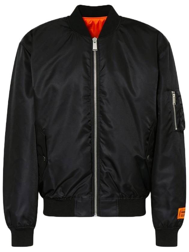 X-ray Nylon Bomber Jacket Black - HERON PRESTON - BALAAN 1