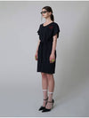 Cozy Belted Short Dress Black - ATHPLATFORM - BALAAN 4