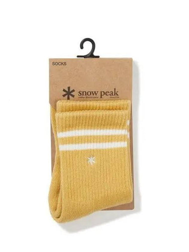 Astarisk Crew Socks Yellow S23SUFSO80 - SNOW PEAK - BALAAN 1