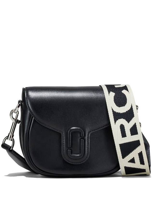 The J Marc Logo Strap Small Saddle Cross Bag Black - MARC JACOBS - BALAAN 2