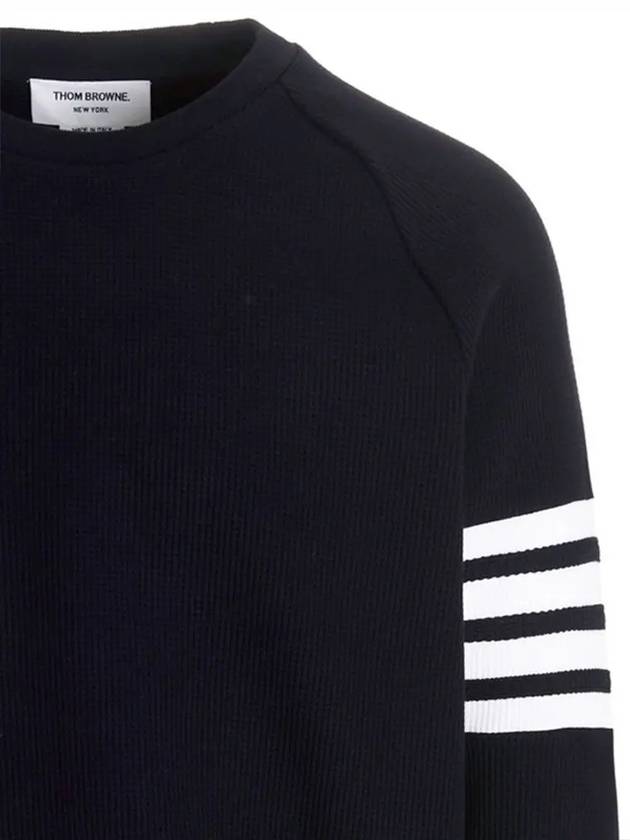 4 Bar Stripe Sweatshirt Navy - THOM BROWNE - BALAAN 5