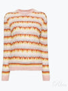 Stripe Lace Knit Top Pasture Rose - MAISON KITSUNE - BALAAN 2