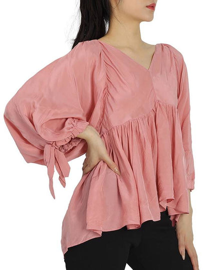 3.1 Phillip Lim Ladies Dusty Pink Empire Waisted V Neck Top, Brand Size 0 - 3.1 PHILLIP LIM - BALAAN 2