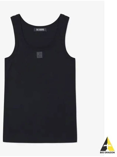 Small leather patch tank top black 231W122A190170099 - RAF SIMONS - BALAAN 1