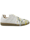 Men's Replica German Army Paint Low Top Sneakers White - MAISON MARGIELA - BALAAN 3