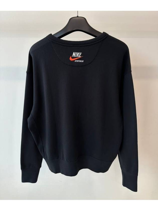 NSW Trend Fleece Crew Sweatshirt Black - NIKE - BALAAN 8